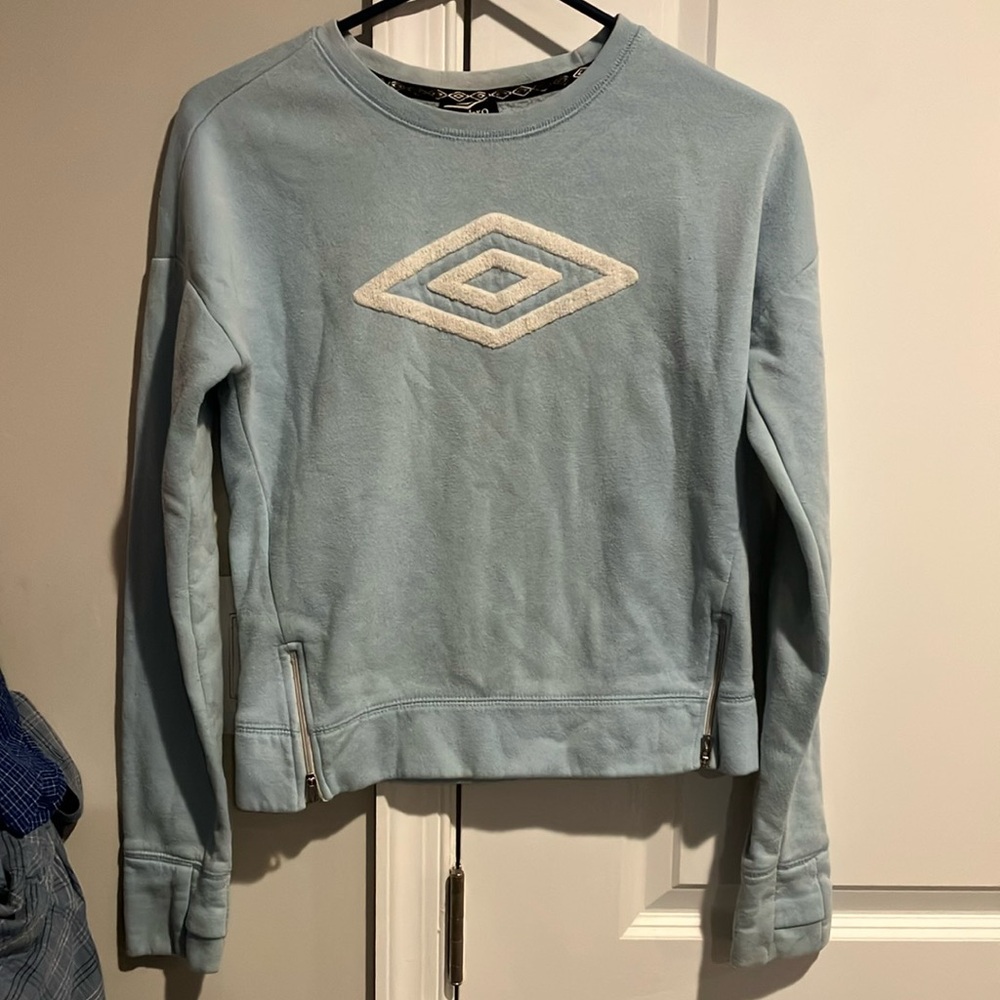 Umbro Brand Blue Sweatshirt with White Logo